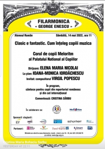 Concert Meloritm la Ateneul Român, 14 mai 2022, ora 11:00